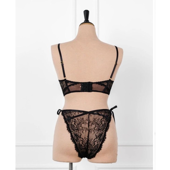 Mentionables Set- Satin/Lace Cami and Side Tie Panty Size 2x - Picture 9 of 11